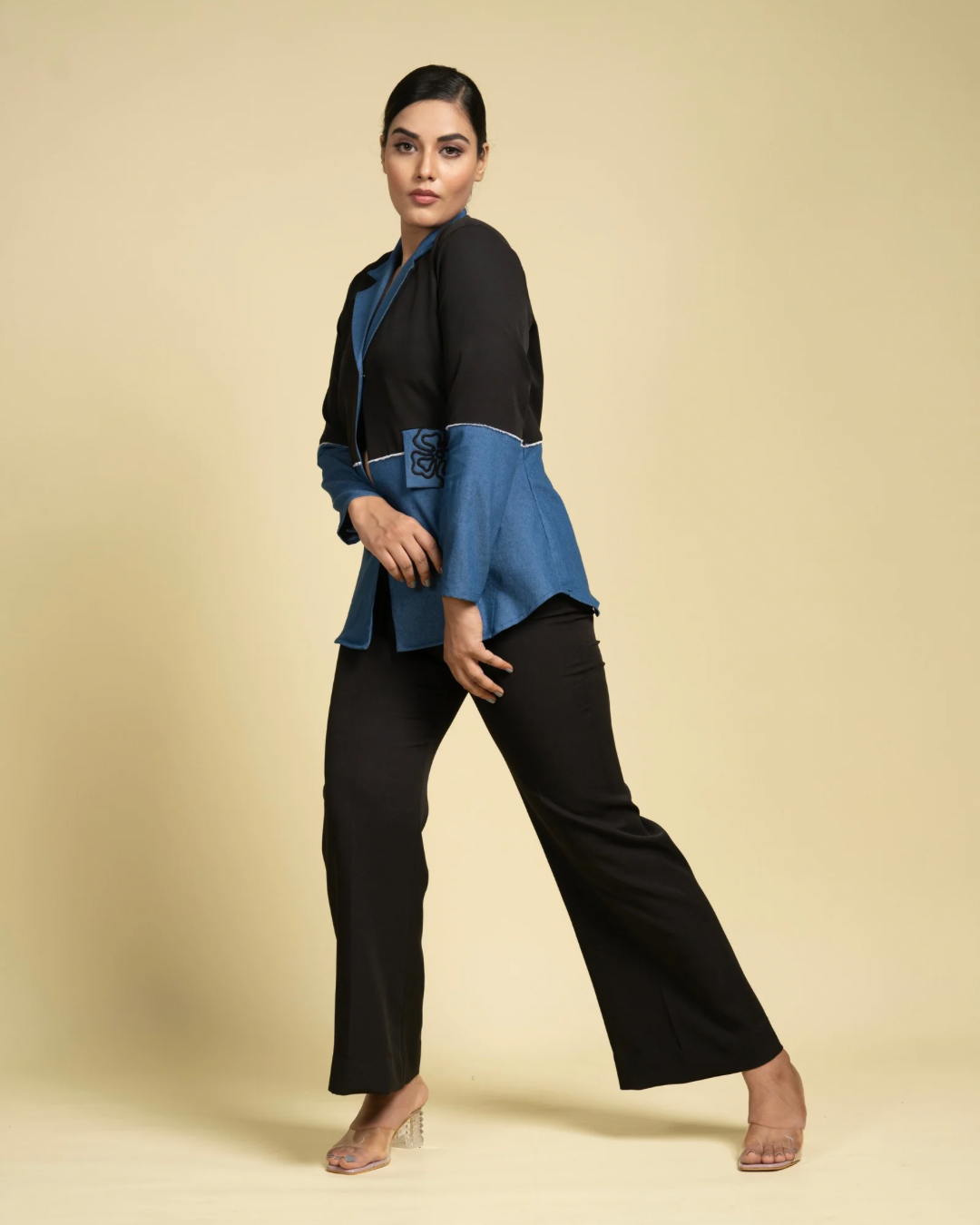 Denim Contrast Shirt