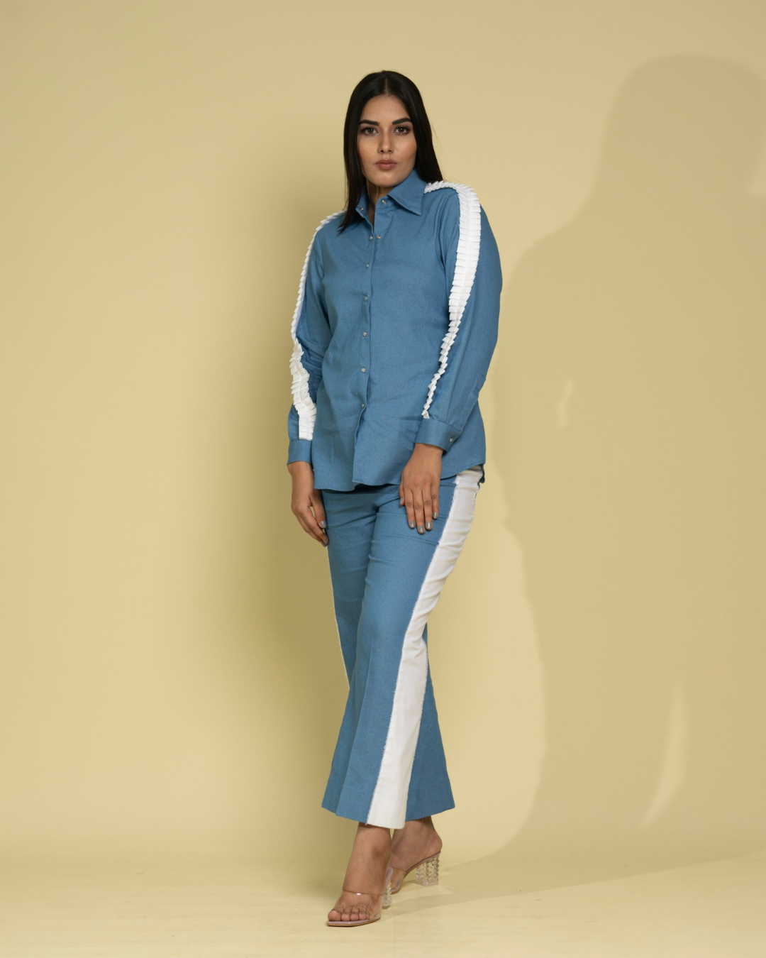 Denim Side Panel Coordset