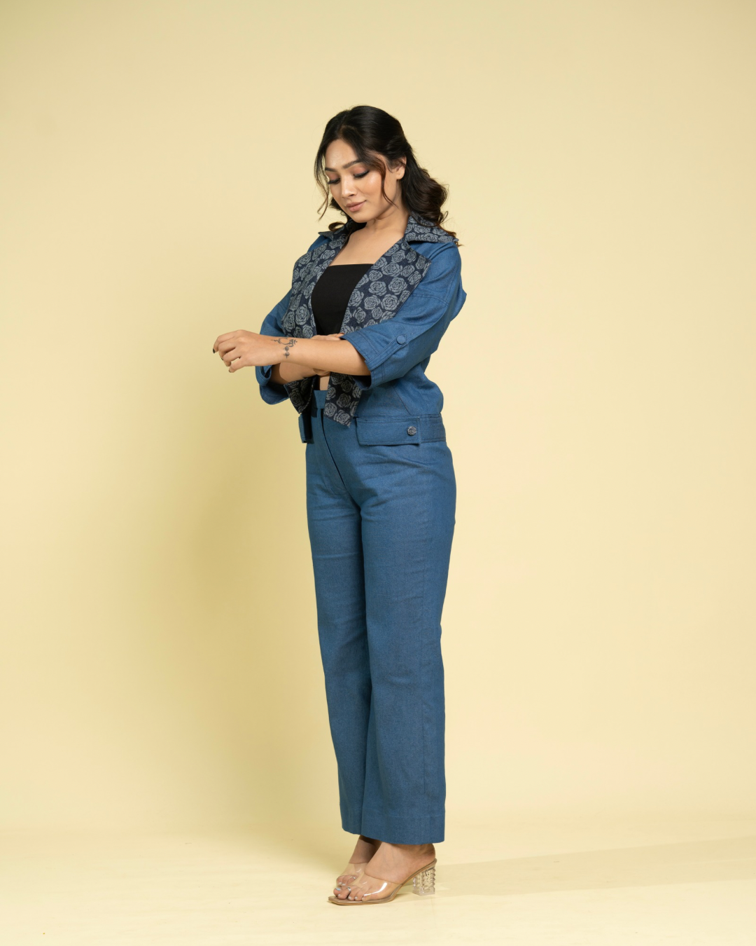 Rose Denim Jacket