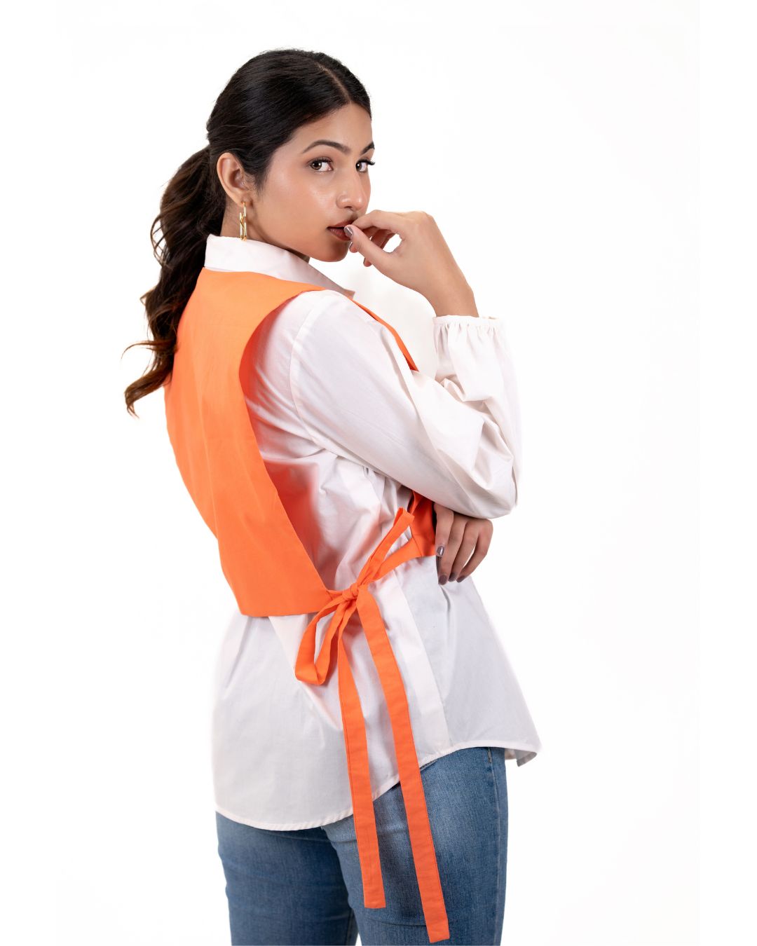 Orange Overlay Shirt