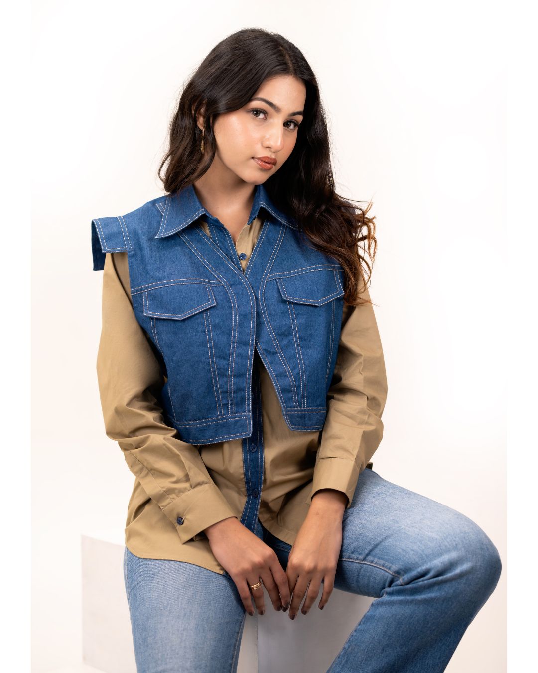 Khakhi Denim Shirt