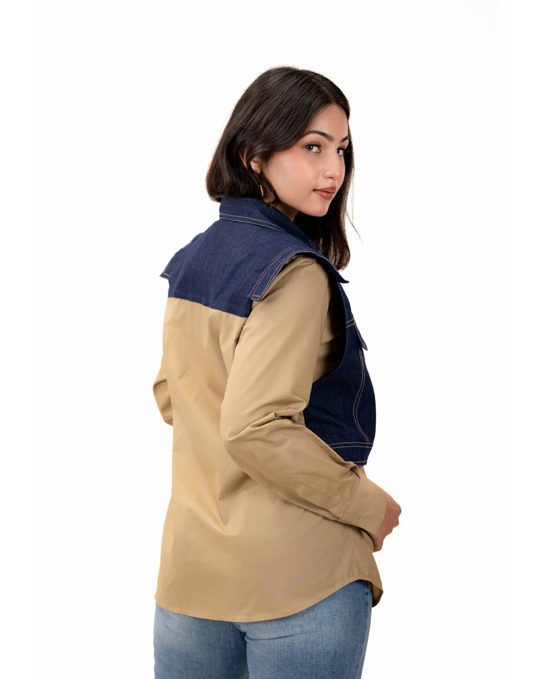 Khaki Denim Tunic