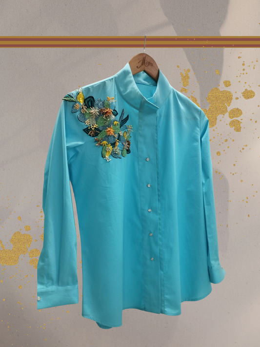 Patch work shirt