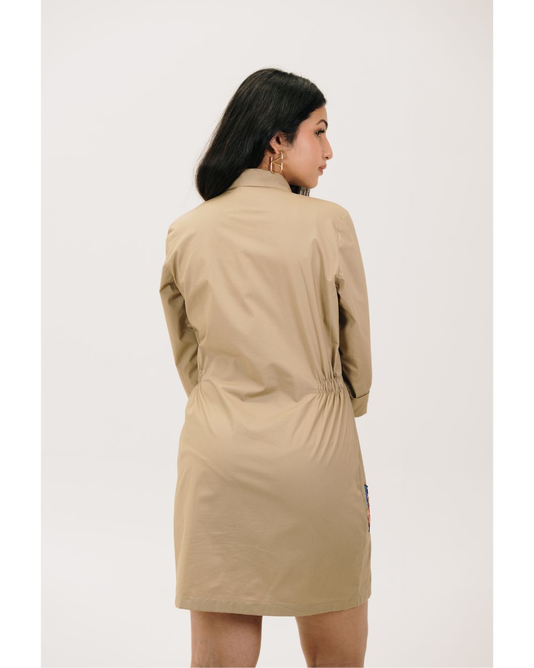 Khaki Shirt Dress