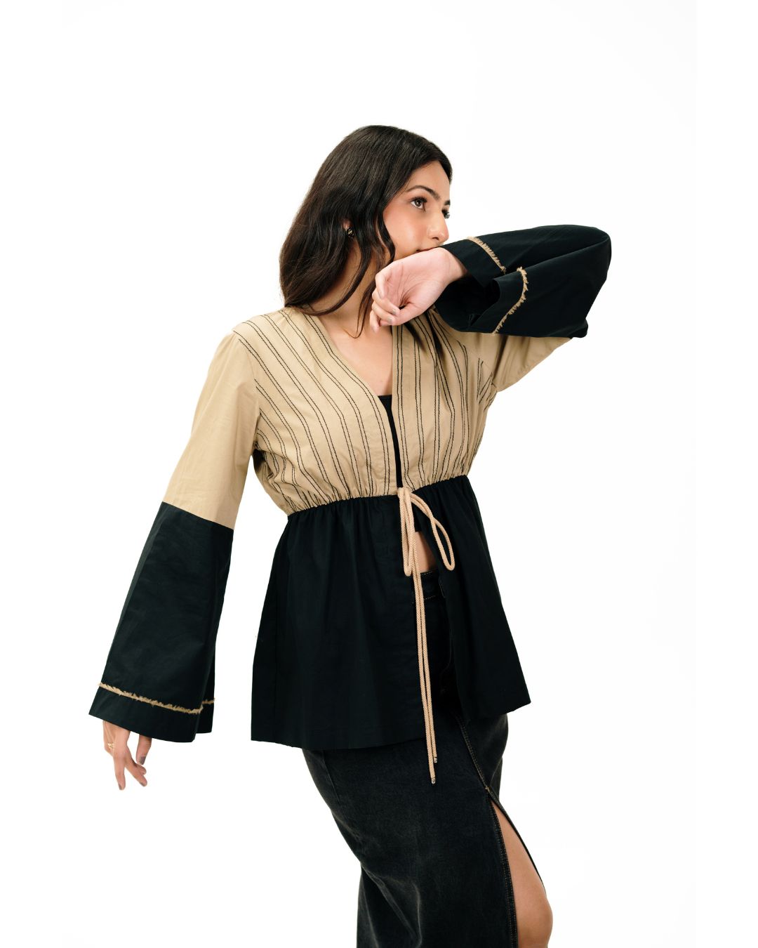 Khaki Black Shirt