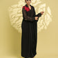 Black Blossom Saree