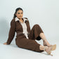 Brown and cream co ord set