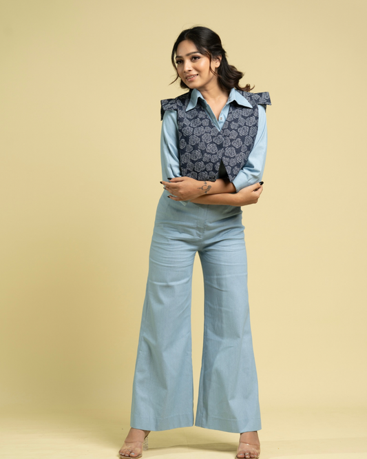 Layered Floral Shirt