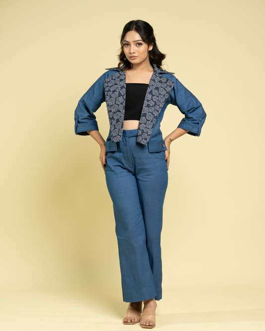 Rose Denim Jacket