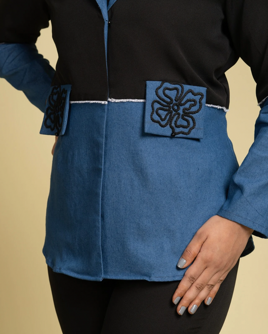 Denim Contrast Shirt