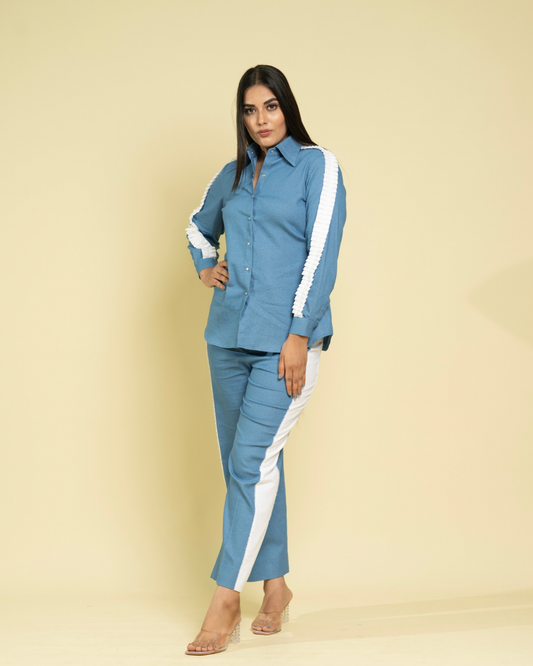 Denim Side Panel Coordset