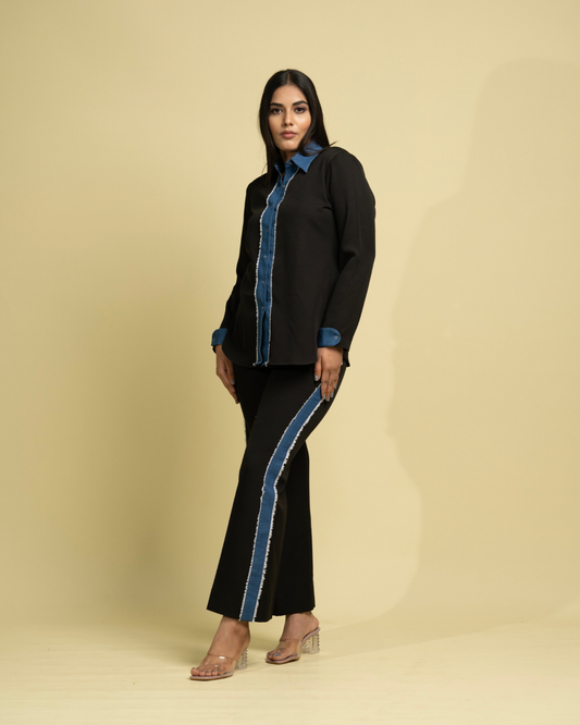 Denim Stripe Set