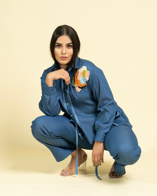 Statement Patch Shirt