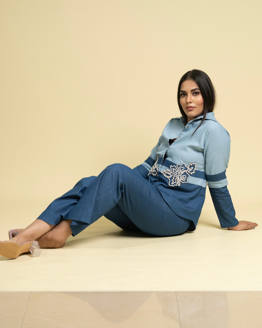 Contrast Detail Shirt