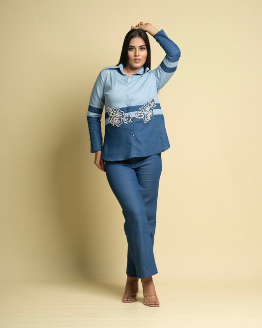 Contrast Detail Shirt