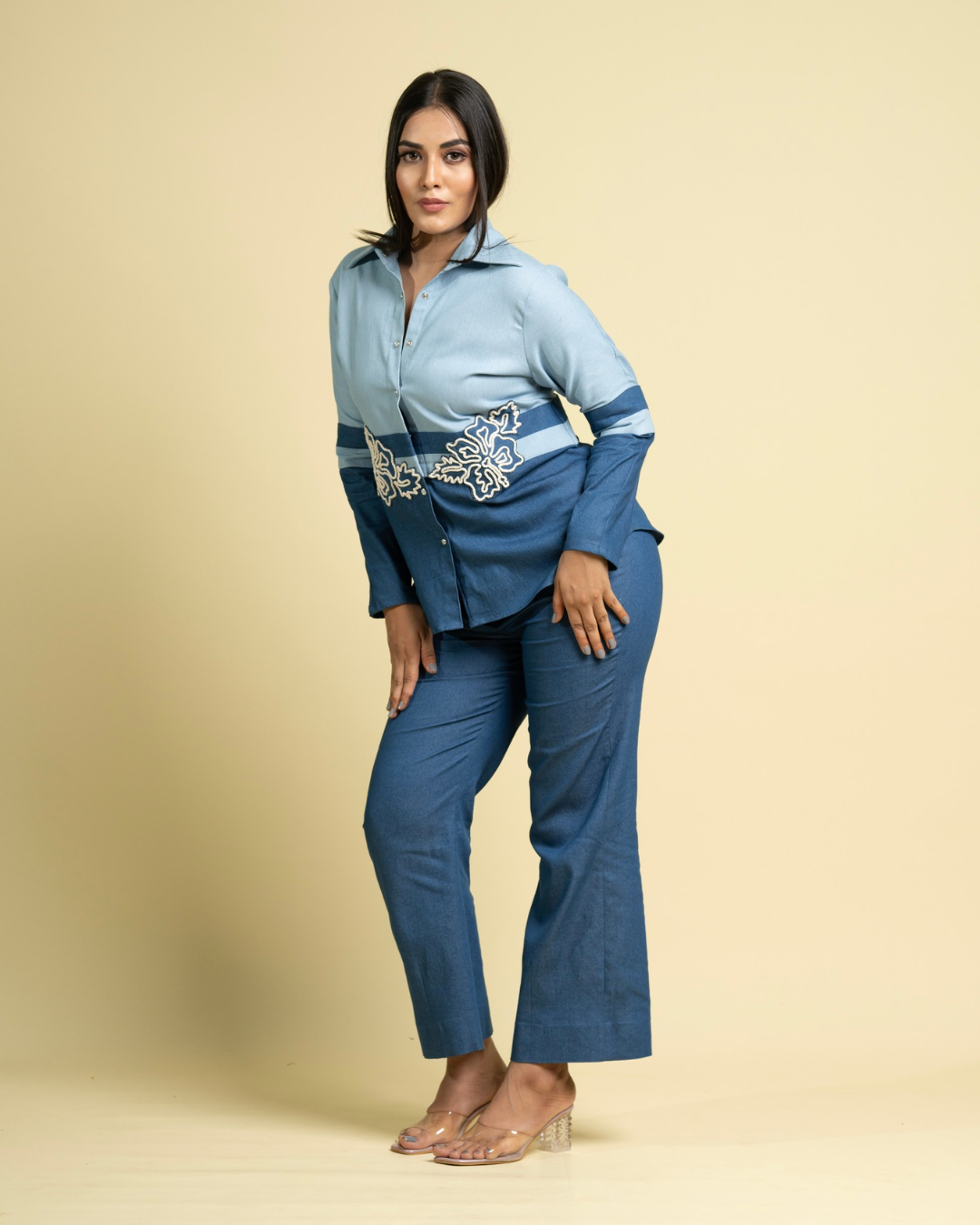 Contrast Detail Shirt