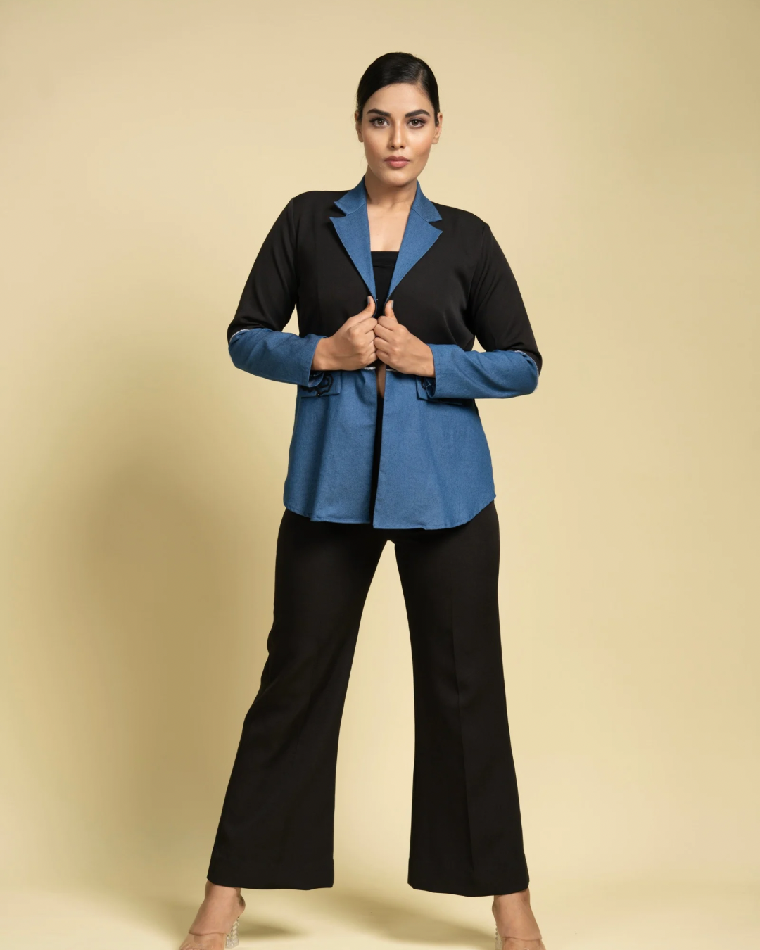 Denim Contrast Shirt