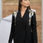 Black Embellished Blazer Dress