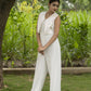 White Jumpsuit with Jacket