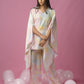 Tie Dye White Kimono Sleeve Set