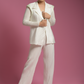 White Pleated Festive Set