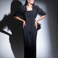 Jumpsuit with Ostrich Feather Shrug