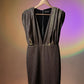 Shimmer Dress with Shoulder Pads