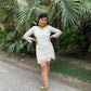 White Lace Mini Dress