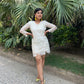 White Lace Mini Dress