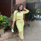 Yellow Lace Co-ord Set